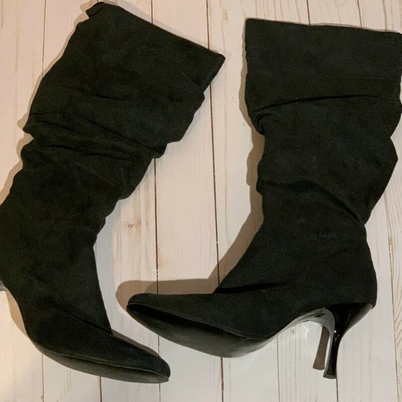 Celine Slouchy Suede Boots Heels $1595 - Picture 1 of 2